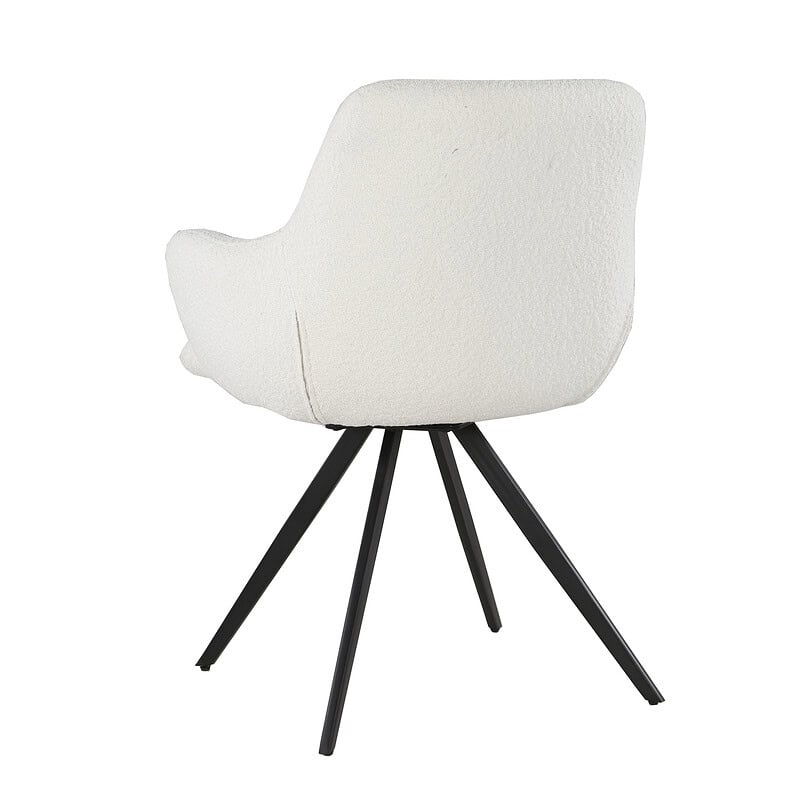 Perspectief van de Doreen eetkamerstoel vanaf boven