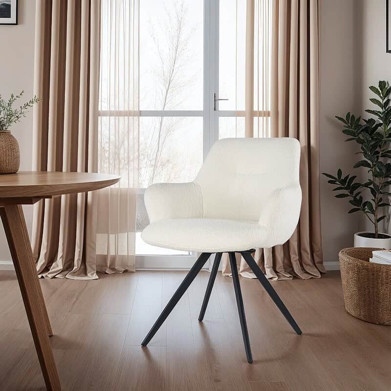 Detail van de poten van de Doreen eetkamerstoel