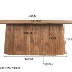 Salvator eettafel met een elegant design en tijdloos uiterlijk