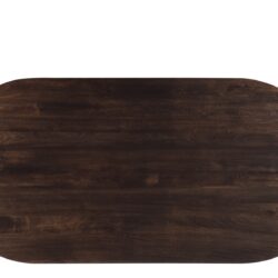 Salvator eettafel vanonder, ovaal, bruin mangohout