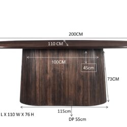 Salvator Walnut 200cm