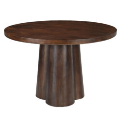 Detail van de tafelpoot van de Brix Clubs 130cm eettafel