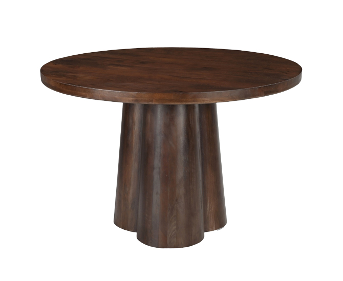 Detail van de tafelpoot van de Brix Clubs 130cm eettafel