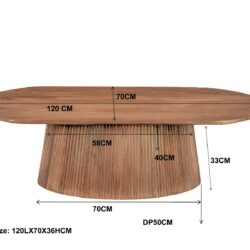 Elegantie van de Salvator Oval 120 met middenpoot