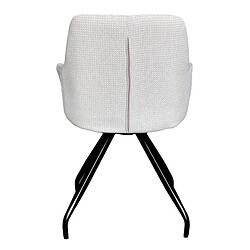 Duke eetkamerstoel beige stof textuur geweven