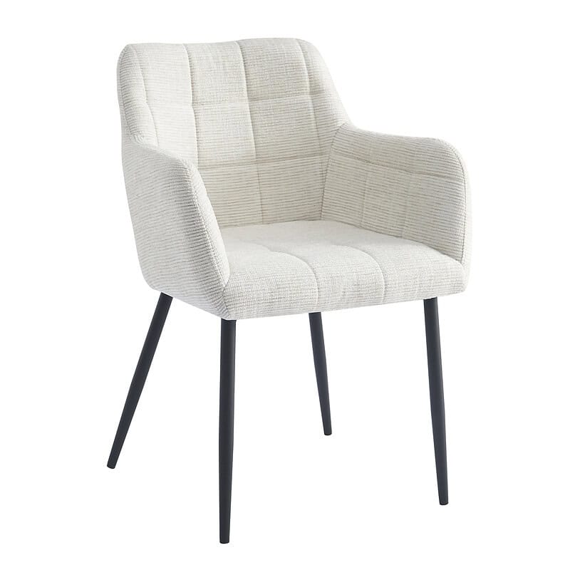 Detail van de stofbekleding van de Bronco Sand stoel