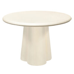 Detail Brix Clubs Sandy 130cm eetkamertafel afwerking afgelakt