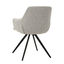 Doreen eetkamerstoel beige stof van boven