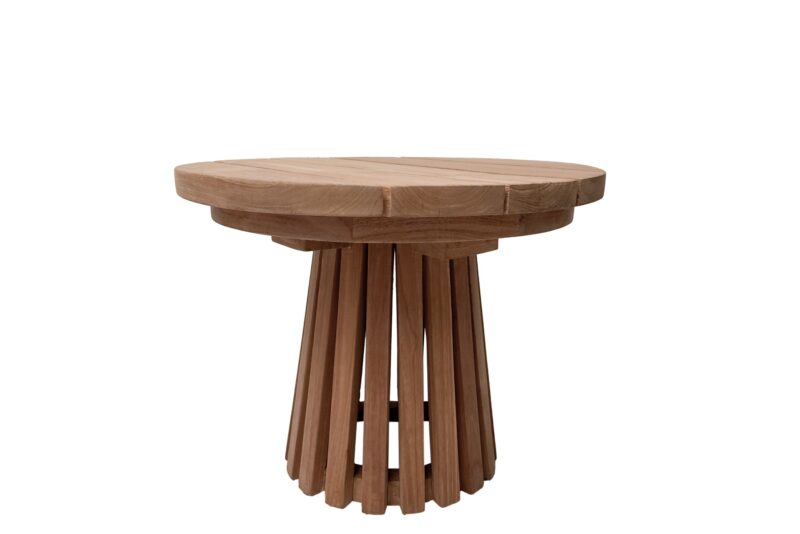 Detail van het Cindo 50cm tuinmeubel, natuurlijk hout