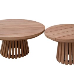 Cindo 50cm tuinmeubel vanuit zijwaartse kant, natuurlijk hout