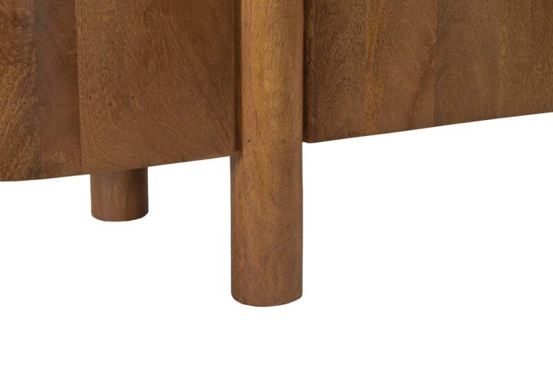 Salano 170 cm kast in natuurlijk hout vanaf een andere kant