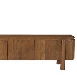 Detail van de Salano 170 cm kast in natuurlijk hout