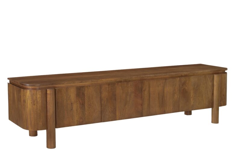 Textuur van de Salano 210 cm kast in natuurlijk hout