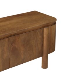 Salano 210 cm kast in natuurlijk hout vanuit een andere hoek