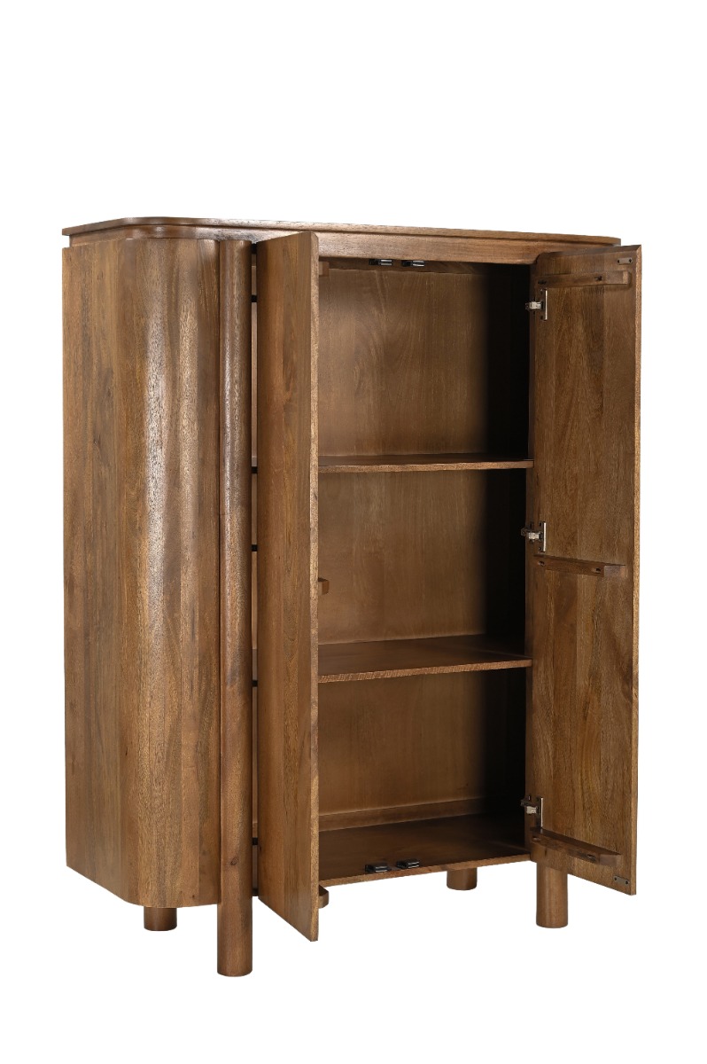 Textuur van het mangohout van de Salano 150 cm kast