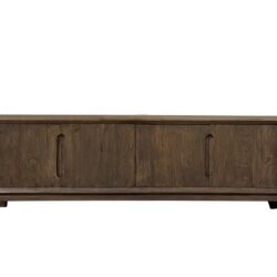 Detail van de handgrepen van het Cortez TV meubel