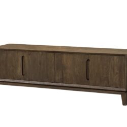 Textuur van het bruine mangohout van het Cortez TV meubel