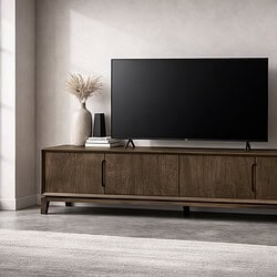 Cortez 210 cm TV-Möbel in einer Wohnumgebung