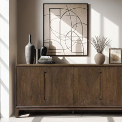 Cortez dressoir in interieur, bruin mangohout met Malta finish