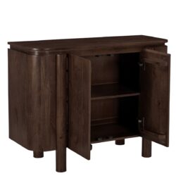 Salano Brown 105cm kast in een interieur met andere meubelen