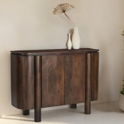 Salano Brown 105cm kast met afgelakte details