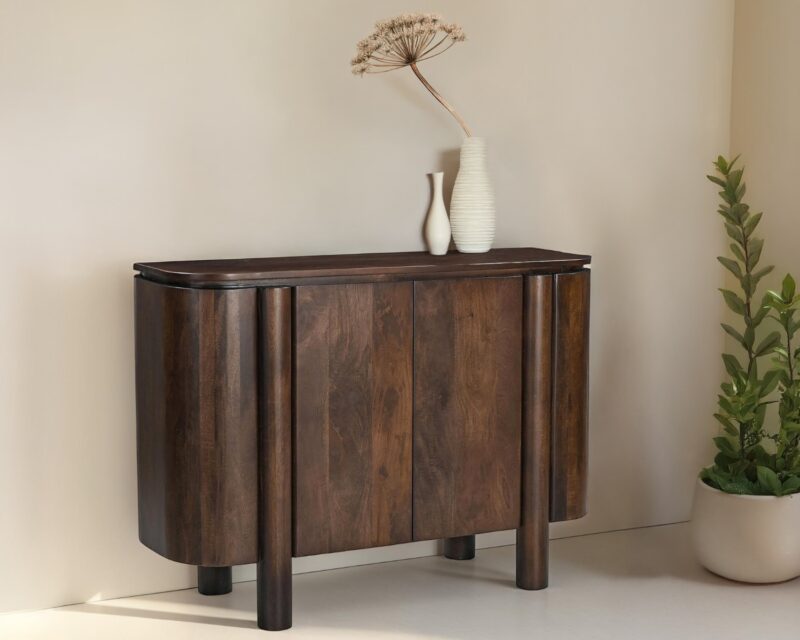 Salano Brown 105cm kast met afgelakte details