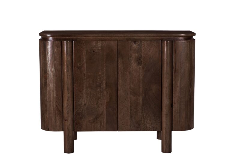 Detail van de afwerking van de Salano Brown 105cm kast