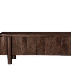 Salano Brown 170 cm kast met afgeronde details