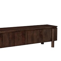 Salano Brown 210 cm kast, textuur mangohout, warmbruin