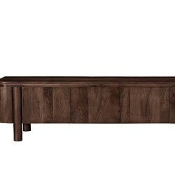 Salano Brown 210 cm kast, detail afwerking, afgelakt