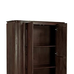 Salano Brown 150 cm kast, textuur mangohout, warmbruine kleur
