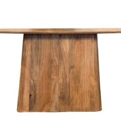 Textuur van het bruine mangohout van de Salvator side table