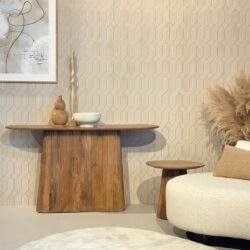 Ovale tafel Salvator 140cm van Livingfurn vanuit een ander perspectief