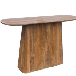 Detail van de ovale tafel Salvator 140cm van Livingfurn