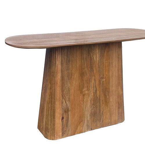 Detail van de ovale tafel Salvator 140cm van Livingfurn