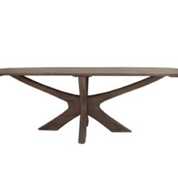 Textuur van het mangohout van de Brix Montreaux Brown eetkamertafel