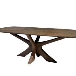 Detail van de Ypsilon poot van de Brix Montreaux Brown eetkamertafel