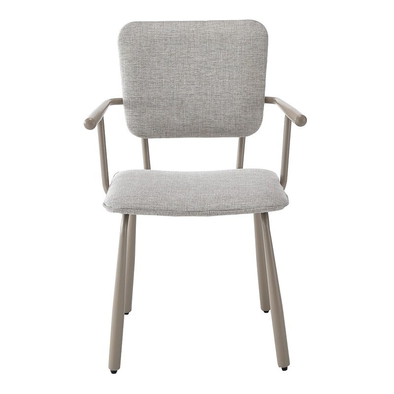 Textuur van stof van Brix Finn Beige eetkamerstoel