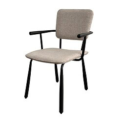 Detail van het stalen onderstel van de Brix Finn Black eetkamerstoel