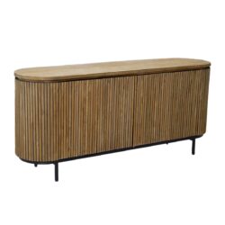 Textuur van het natuurlijke teakhout van de Lausanne 180cm kast