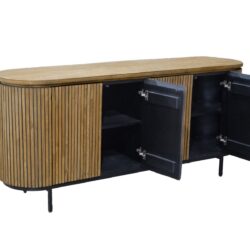 Lausanne 180cm kast in een interieur setting met meubels