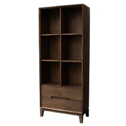 Cortez 83 cm boekenkast textuur mangohout