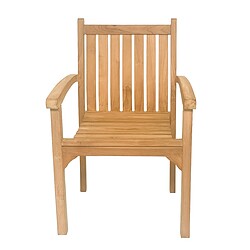 Textuur van het teakhout van de tuinstoel Marco, natuurlijke schoonheid