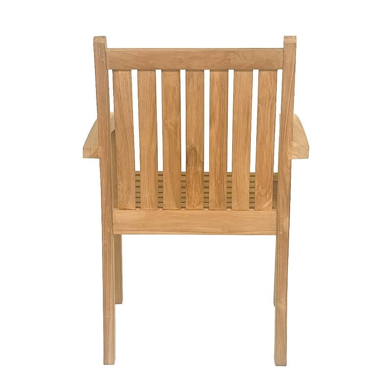 Afwerking van de tuinstoel Marco, ongelakt en natuurlijk