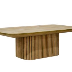 Detail van de rechthoekige afwerking van de Lausanne 230cm