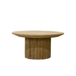 Detail van de afwerking van de Lausanne 80cm salontafel