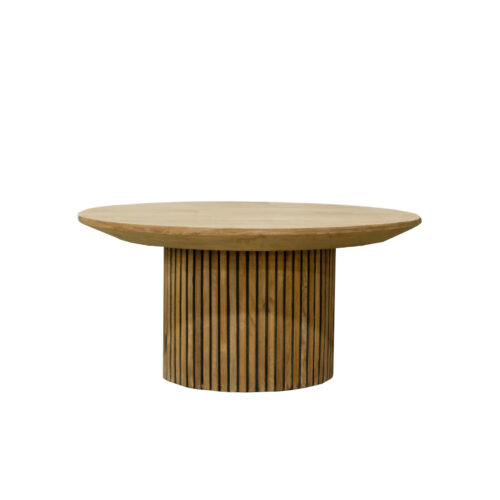 Detail van de afwerking van de Lausanne 80cm salontafel