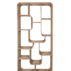 Textuur Brix Logan Almond boekenkast bruin mangohout