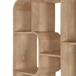 Perspectief Brix Logan Almond boekenkast bruin mangohout