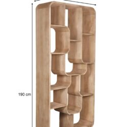 Afwerking Brix Logan Almond boekenkast bruin mangohout